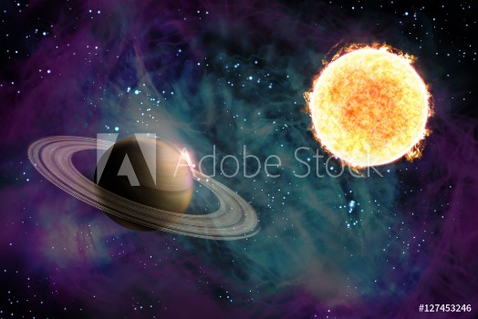 Bild på Sun Starscape 3D Illustration